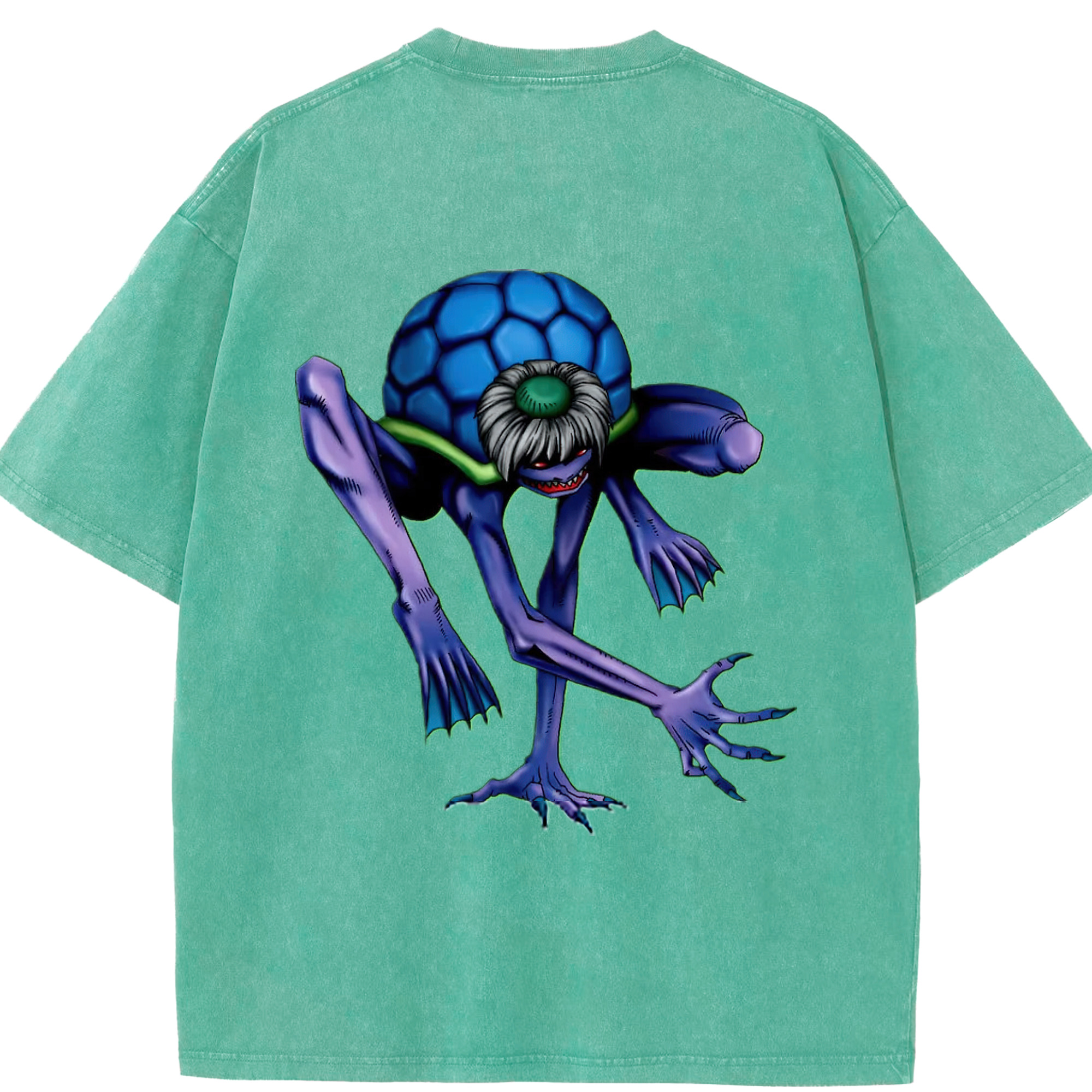 （画像用） 遊☆戯☆王 Yu-Gi-Oh! 綿100% ヴィンテージ風 半袖Tシャツ（背面プリント）